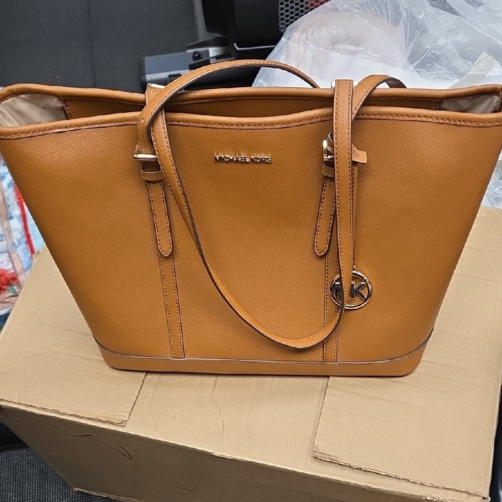 Michael Kors Brown Leather Tote